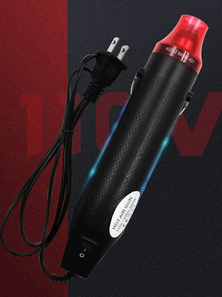 Electric Hot Air Gun Fast Heat 300W Mini Handheld Heat Gun US Plug 110V Power Hot Dryer for DIY Craft Embossing Shrink Wrapping