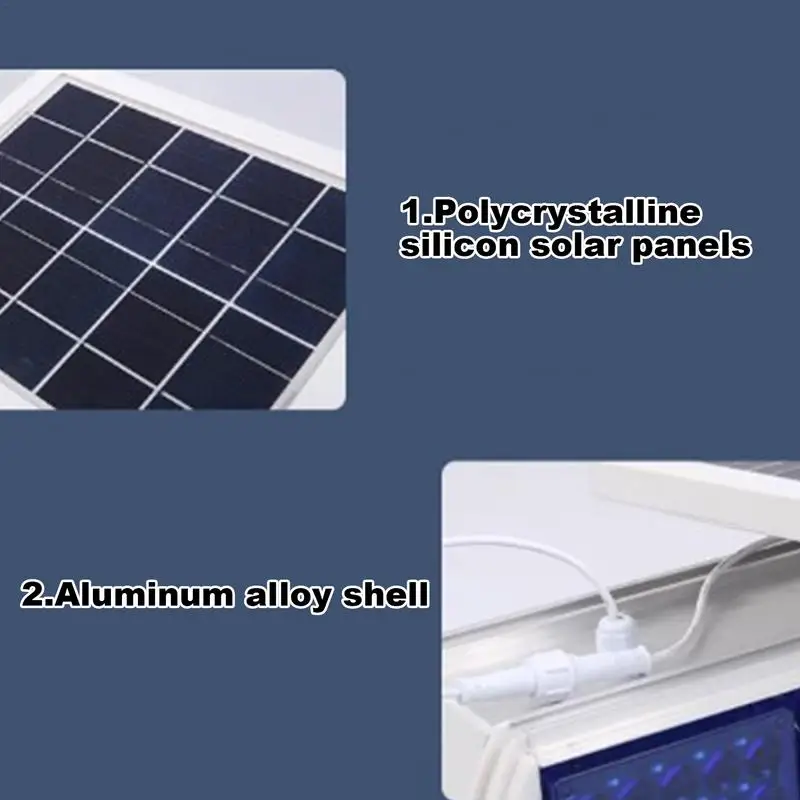 Solar Powered Strobe Light Waterproof Security Alarm Light Safety Signs Road Construction Signs Flash Traffic Lights Flicker