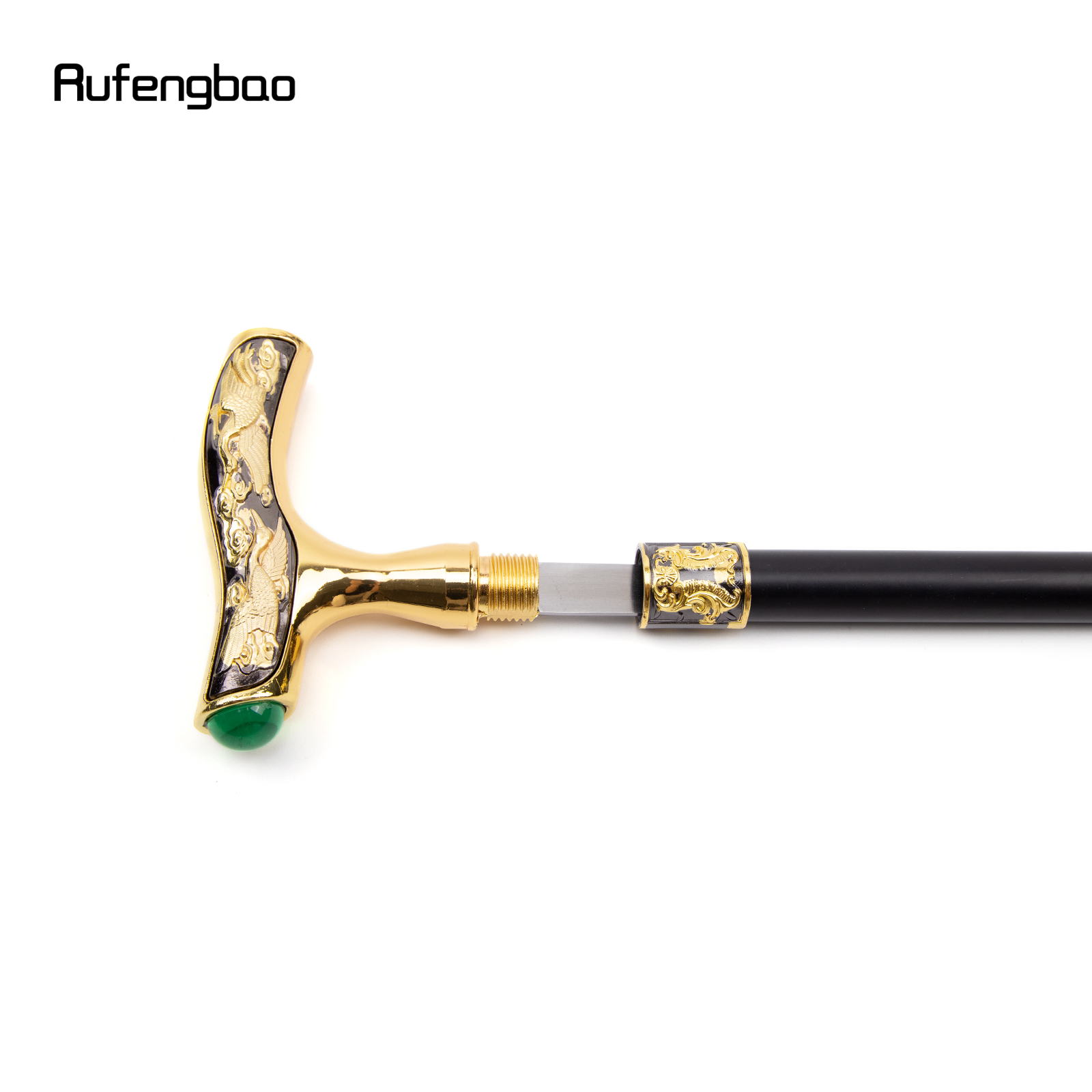 杖,緑の宝石,隠されたプレート,自己防衛,杖,コスプレ,93cm