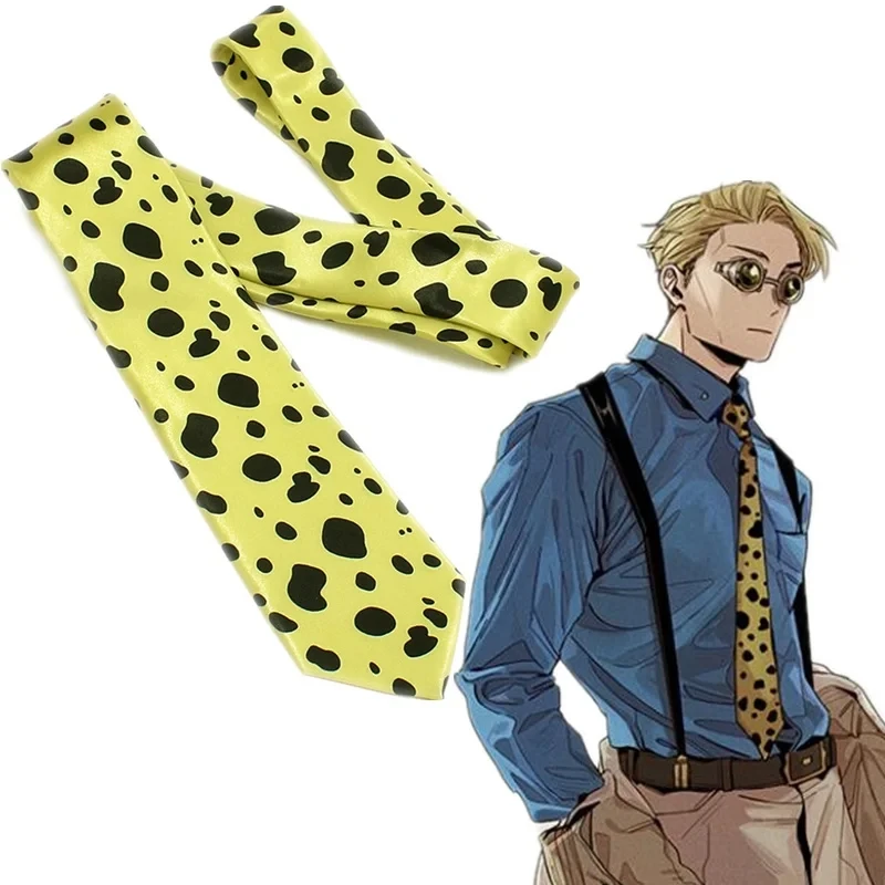 Anime Jujutsu krawaty Kento Nanami Cosplay krawat unisex kostium koszula krawat akcesoria Prop krawat prezent