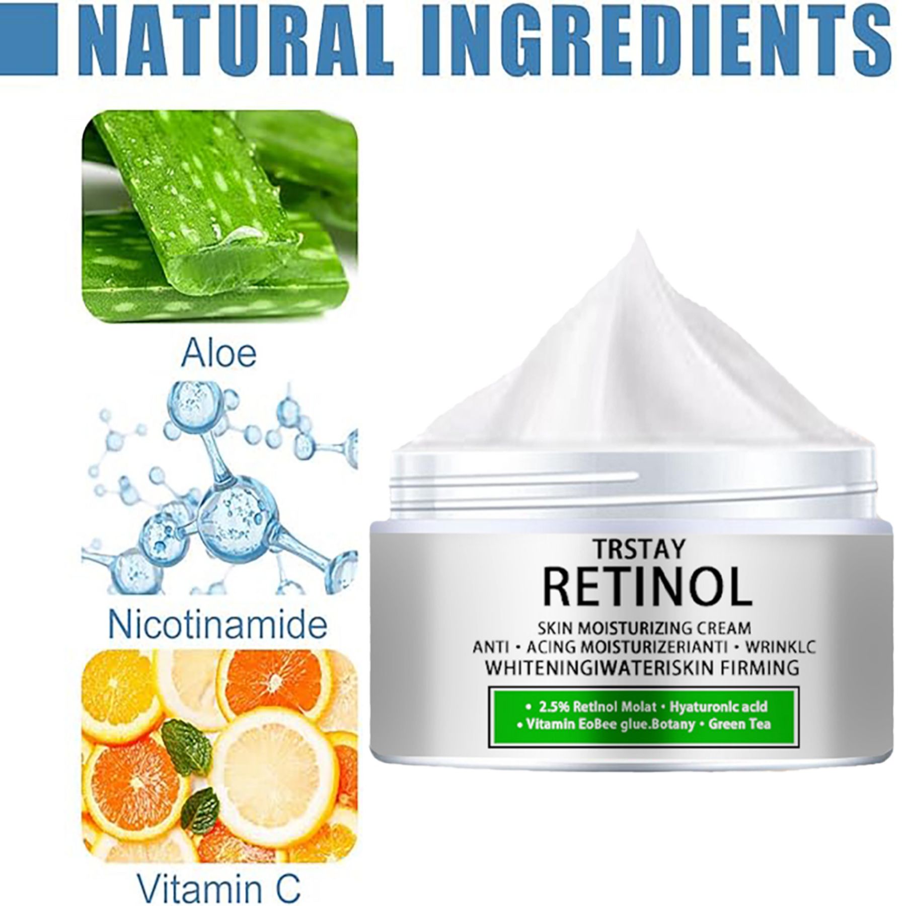 Trstay Retinol Huid Hydraterende Crème Versteviging, Stabiliseren En Hydrateren Van De Huid