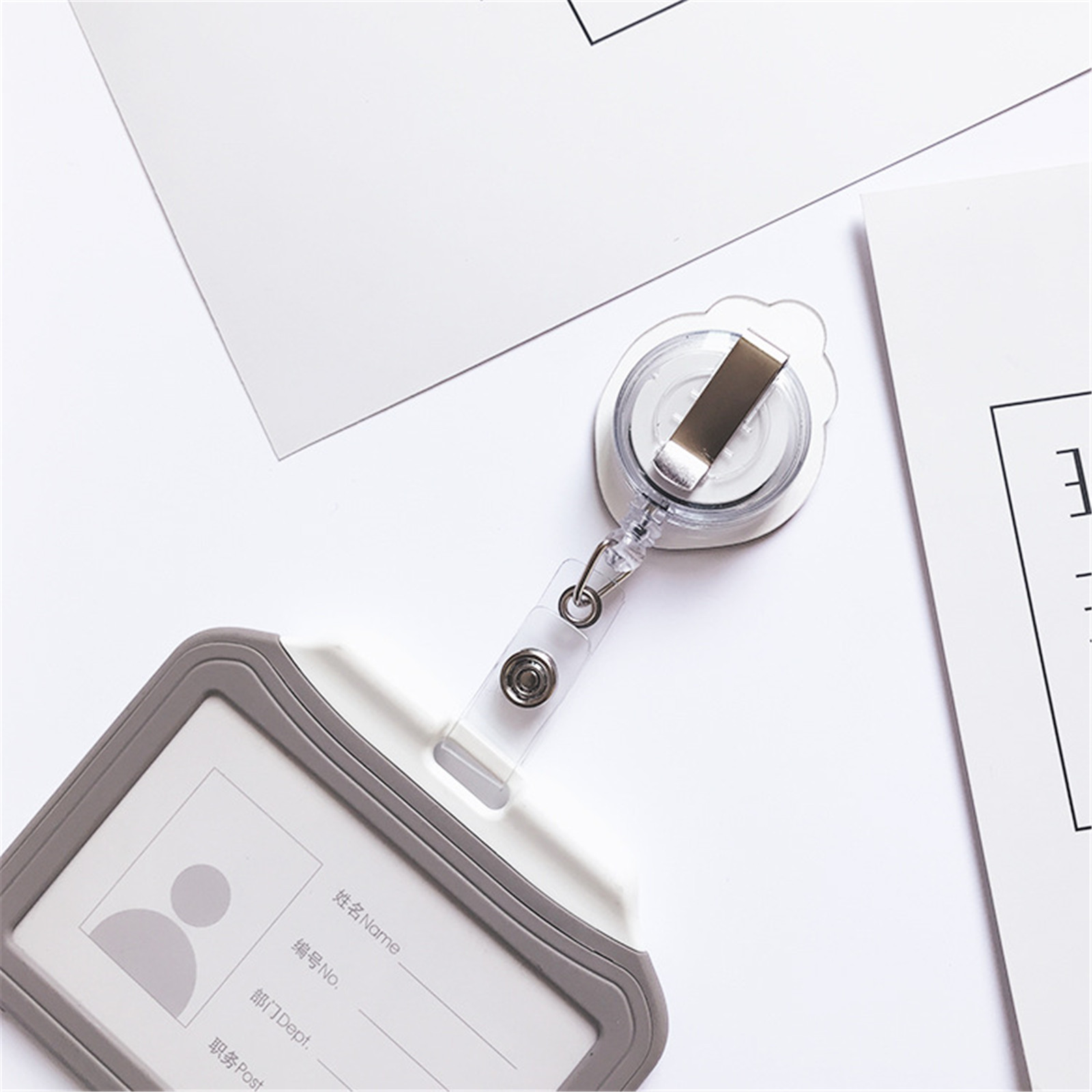 JESJELIU-Soporte retráctil para tarjetas de identificación, accesorio para estudiantes, Doctor, trabajo, regalos