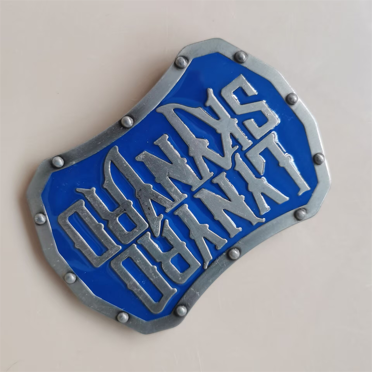 Gürtelschnalle mit englischem Buchstaben für Rockmusik