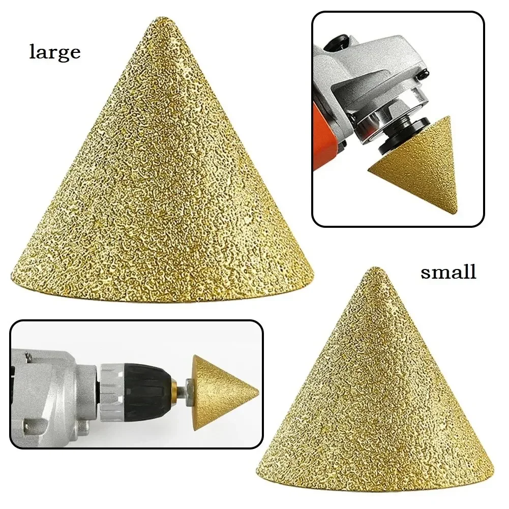 1PC เพชรเจาะ Bits บดล้อ Chamfering M10 เกลียวขัดกระเบื้องเซรามิคยูทิลิตี้ 38/50 มม.เรียวแกะสลักตัด