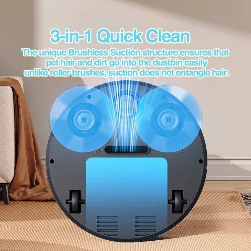 Xiaomi MIJIA-Robot de barrido inteligente 3 en 1, potencia de succión de 4000pa, máquina de limpieza del hogar completamente automática, aspiradora inteligente con carga USB
