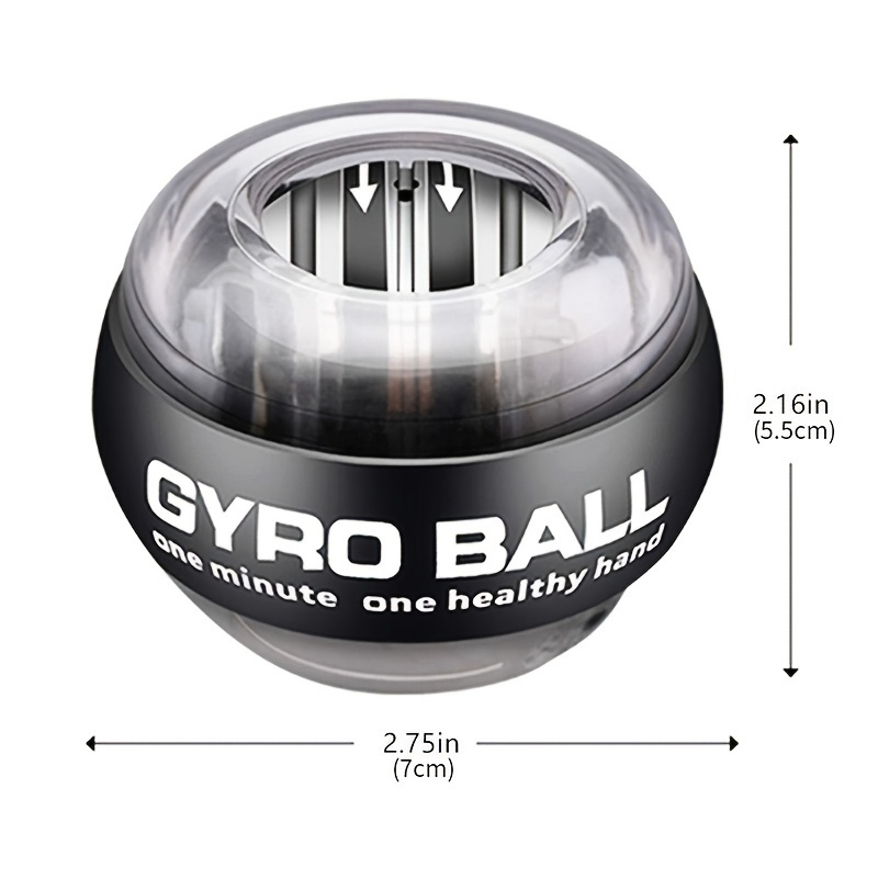Powerball Handgelenk-Trainer-Ball, Handgelenk-Stärker, Gyro, selbststartender Unterarm-Trainer, Gyro-Ball zur Stärkung der Muskeln