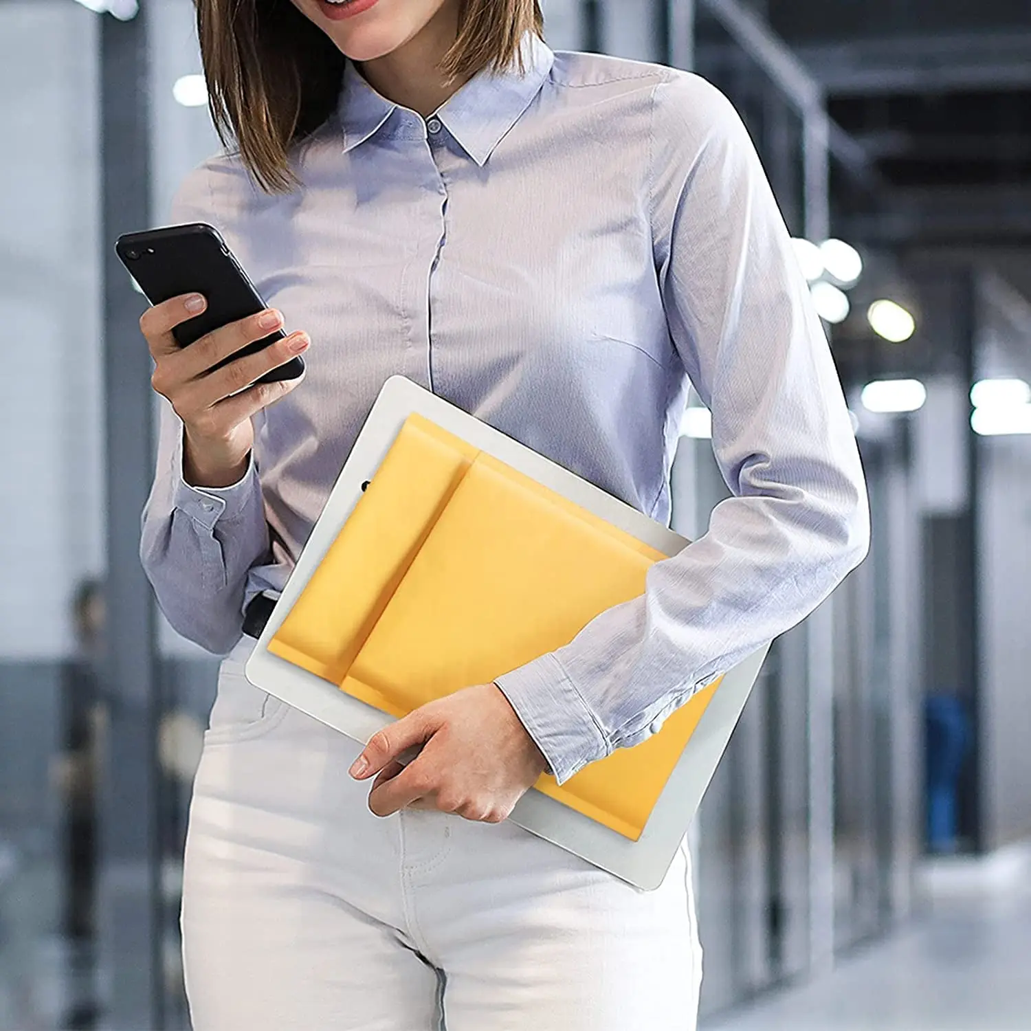 50 Uds. Sobres de burbujas Kraft sobres acolchados de papel sobres de embalaje de envío sobres de almacenamiento Postal de mensajería