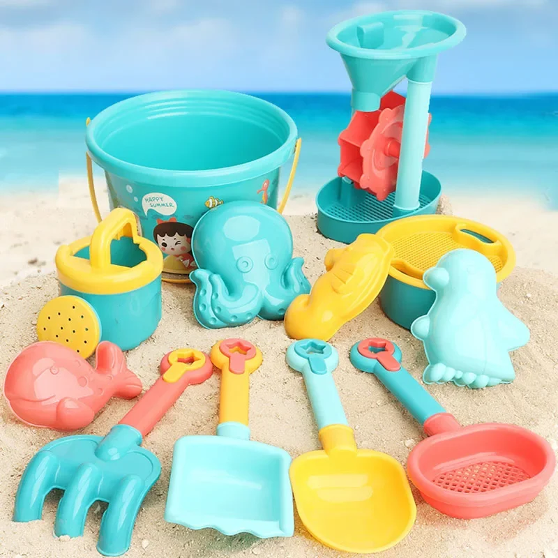 Kinderen Zand Speelgoed 18 Stuks Zomer Strand Spel Zand Emmer Shovel Siliconen Zandbak Buiten Water Leuk Strand Speelgoed Kind Geschenken
