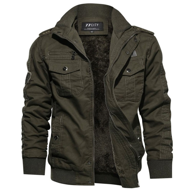 Chaqueta táctica para hombre, chaquetas tácticas de lana para otoño e invierno, abrigo informal con múltiples bolsillos a prueba de viento para trabajo al aire libre, 2024