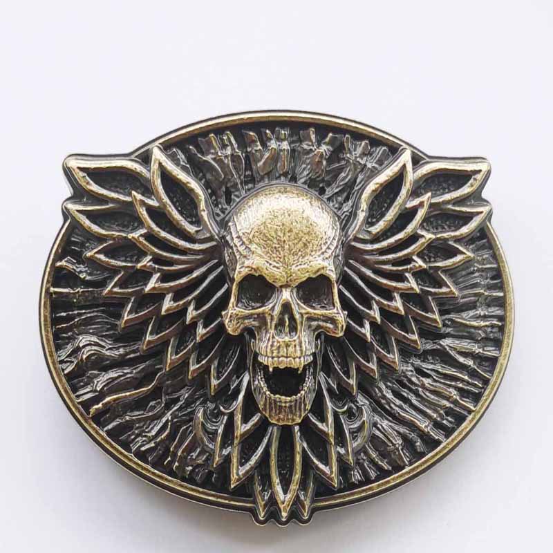 Классическая пряжка из цинкового сплава серии черепа