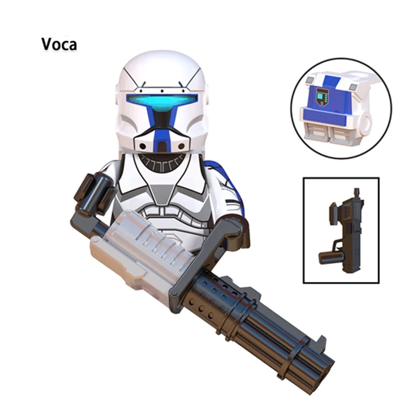 WM6126 Republic Commando Fixer Gregor Scorch Sev Voca Clone Troopers Dogma Строительные блоки Кирпичи Игрушки WM6124 Твердый футляр Fives