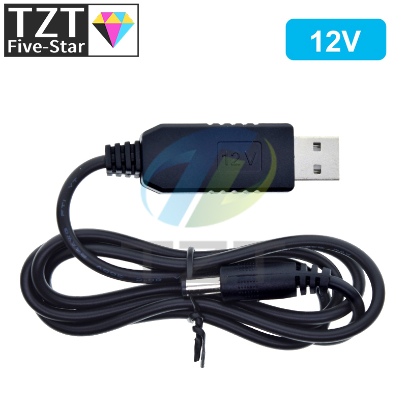 TZT 1/3 шт. USB Power Boost Line DC 5 В в DC 9 В/12 В Step UP модуль USB-конвертер адаптер маршрутизатор кабель 2,1x5,5 мм вилка