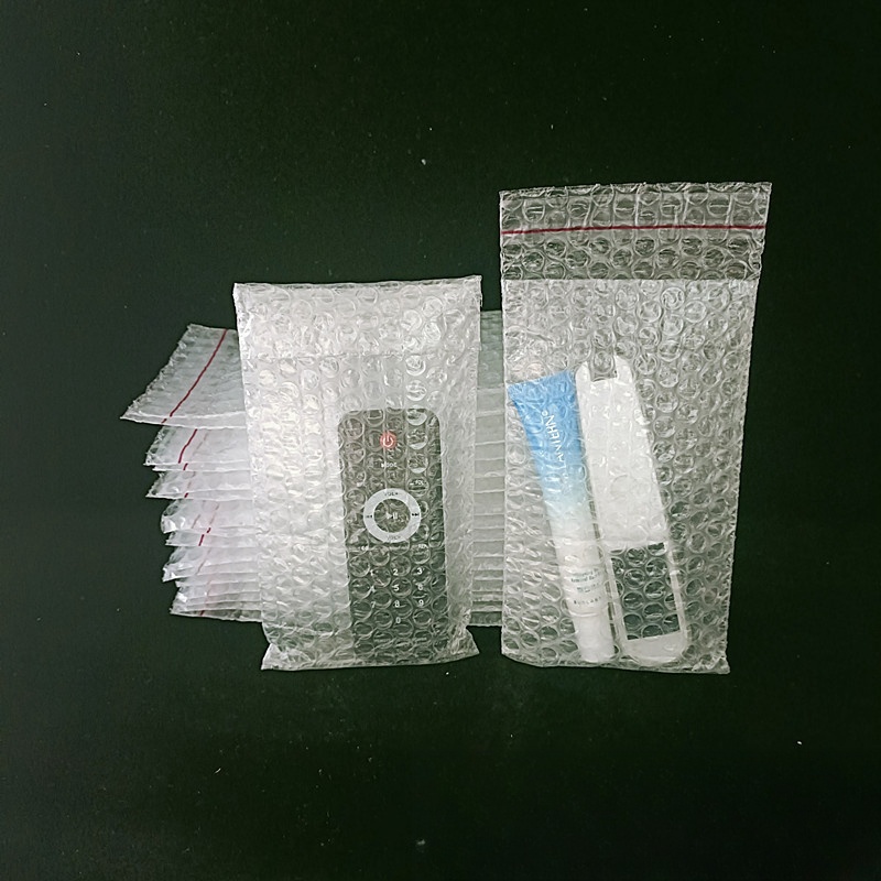 Bolsa de burbujas autoadhesiva transparente, embalaje de espuma, envoltura protectora de transporte, entrega exprés, 100 unidades por lote