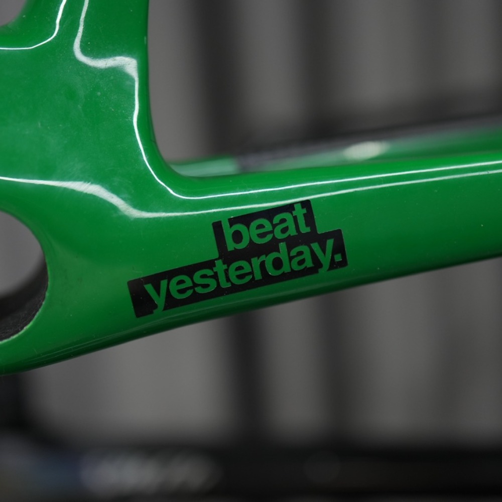 Beat ayer-pegatinas para cuadro de bicicleta de montaña, tubo superior, accesorios de decoración de moda impermeables, calcomanías de vinilo duraderas para bicicleta