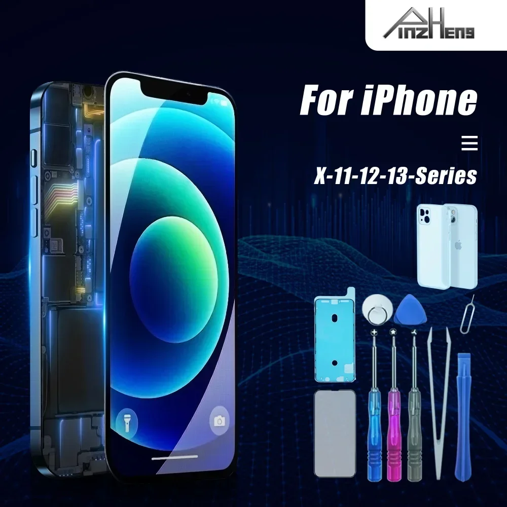 PINZHENG Высококачественный дисплей INCELL OLED OEM AMOLED для iPhone XS MAX X XR 11 12 13 MINI PRO PROMAX Замена ЖК-экрана