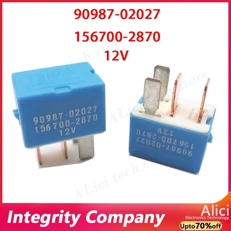 1 Uds 2 uds Original para relé Toyota 90987-02027 156700 -2870 28300-21020 156700 -4190 4 pines 12V