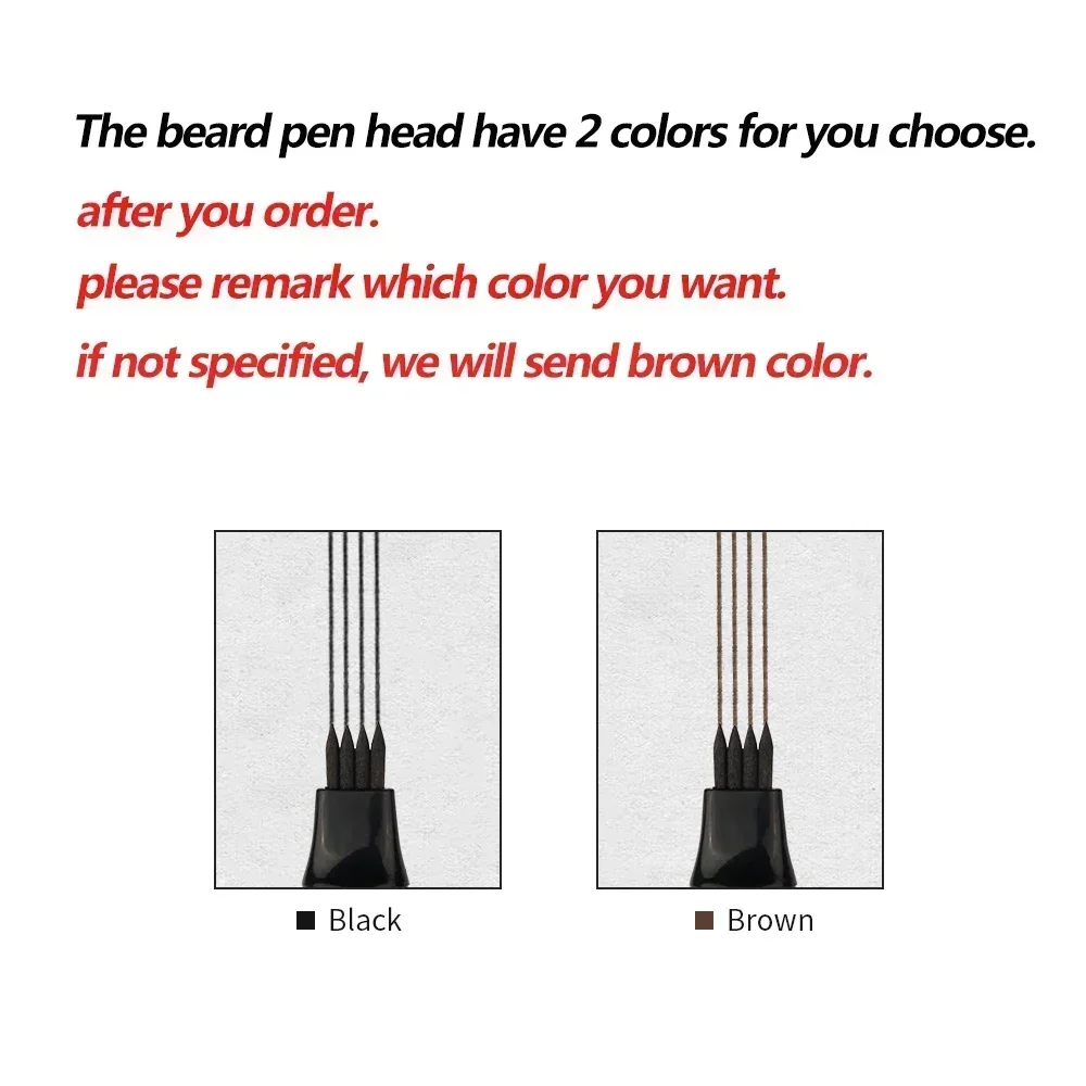 Baard Pen Filler Set Kapper Styling Potlood Met Borstel Natuurlijke Afwerking Bedekken Gezichtshaar Patches Tool Voor Mannen Cosmetische Styling