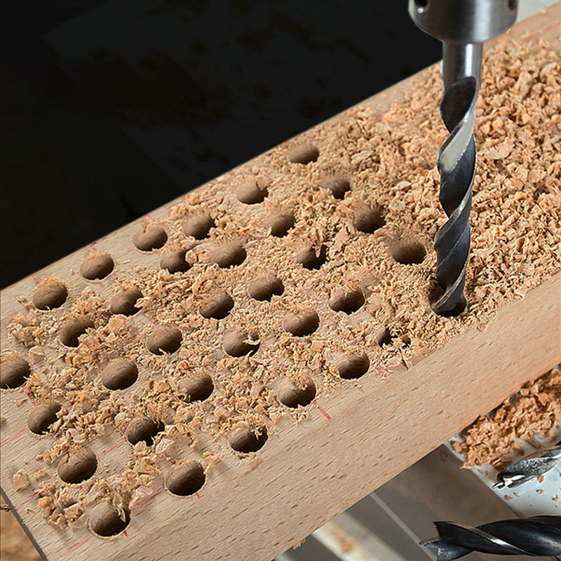 3/5/7PCS 3/4/5/6/7/8/10 มม.1/4 หกเหลี่ยมจับสามชี้เจาะไม้ชุด Bit Woodworking Hole Reaming เครื่องมือ