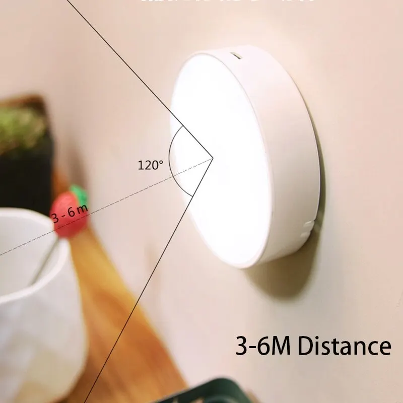 3 ชิ้น Motion Sensor LED ไฟกลางคืน USB ชาร์จโคมไฟกลางคืนสําหรับห้องครัวตู้ตู้เสื้อผ้าโคมไฟบันไดตู้เสื้อผ้าไร้สายแสง