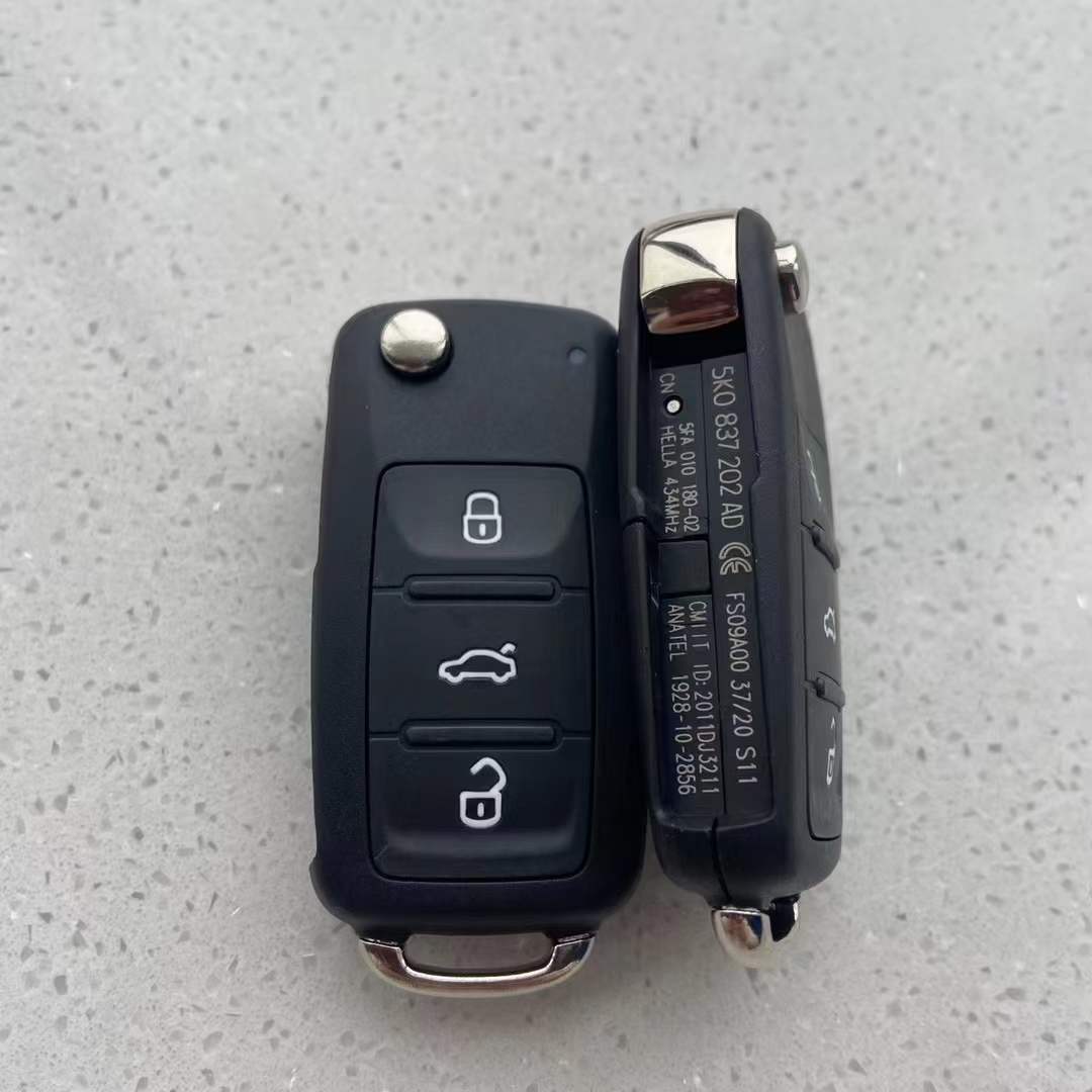 車リモートキーシェルキーケース Vw キャディ Eos ゴルフジェッタポロティグアンシュコダラピッドスーパーブオクタビアファビアシートイビサレオンキーカバー