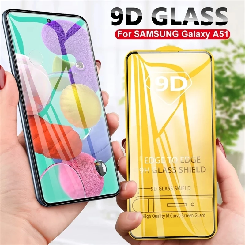 Vidrio Templado 9D para Samsung Galaxy A13 A53 A52 A32 A12 A50 A51 A52S A72 A54 A33 A71 A21S A73 A16 A56 M12 S10E Protector de pantalla
