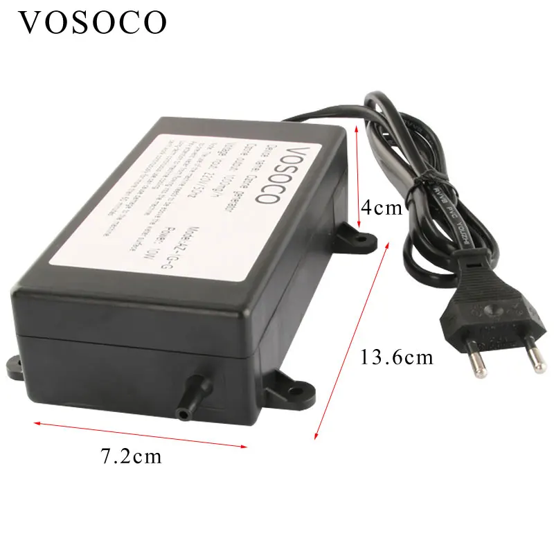 VOSOCO Ozone Generator Ozonizer น้ําเครื่องฟอกอากาศผลไม้ผักเนื้อทําความสะอาดถังปลาห้องครัวห้องน้ํา Deodorization 1000mg