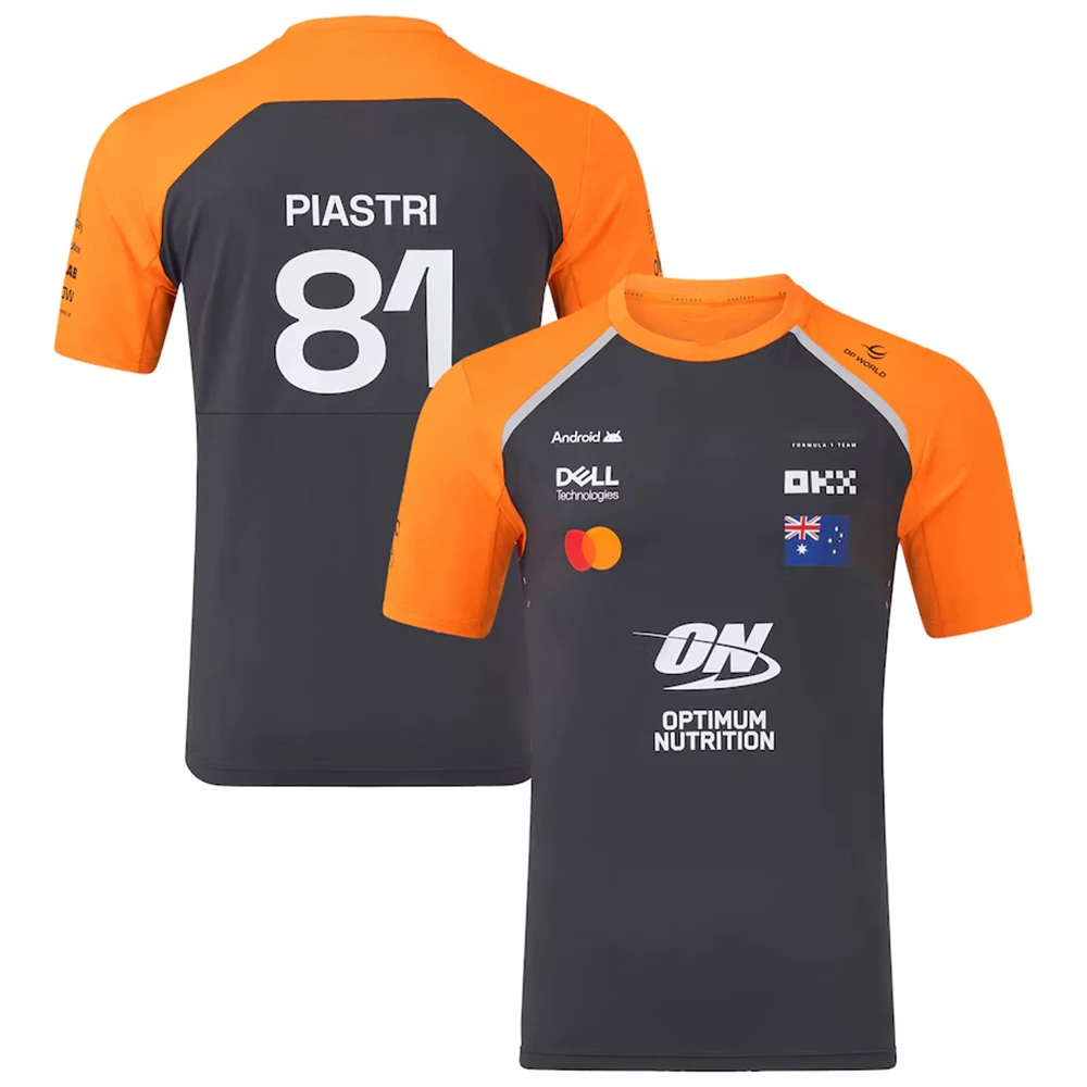 Racing Team Replica Jerseys 2025 Lando Norris Oscar Piastri T-Shirt Men New Summer Women Short Sleeve Tops Children