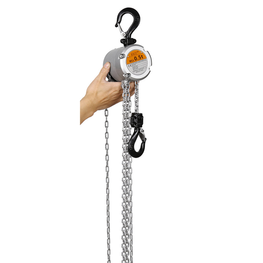 Mini mão Chain Hoist Hook Mount, alavanca manual portátil, Bloco de elevação, Elevador, Certificado CE, 0,25 Tonelada Capacidade, 0,5 Tonelada, 3M