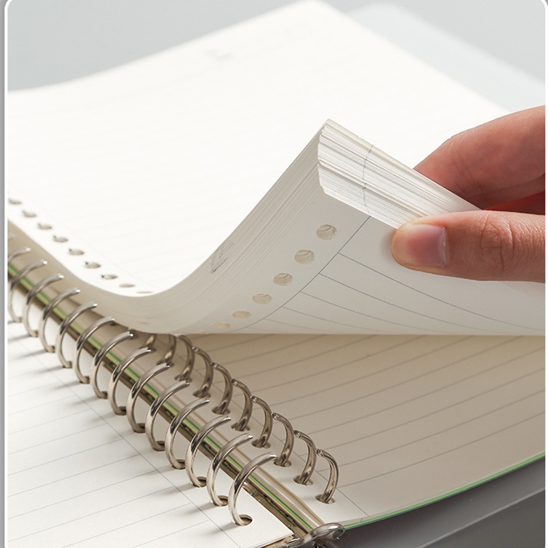 Recarga substituível de folhas soltas, caderno a4 a5 b5, planejador de fichário, 6 estilos disponíveis, material escolar de escritório, acessórios de papelaria