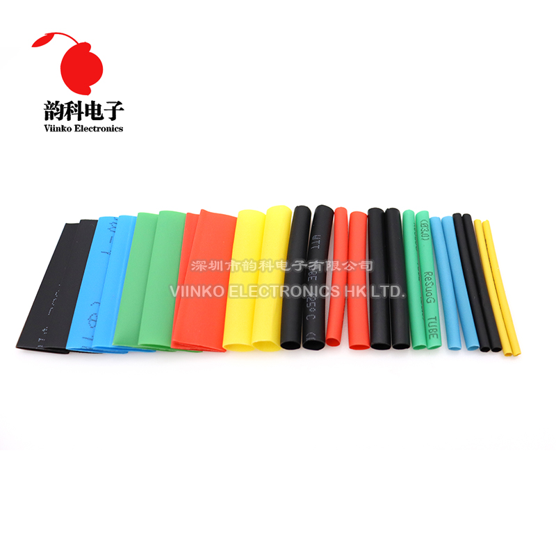 530 stücke Polyolefin Schrumpfen Verschiedene Schrumpf Rohr Draht Kabel Isolierten Schlauch Schläuche Set 2:1 Wasserdichte Rohr Hülse Kit