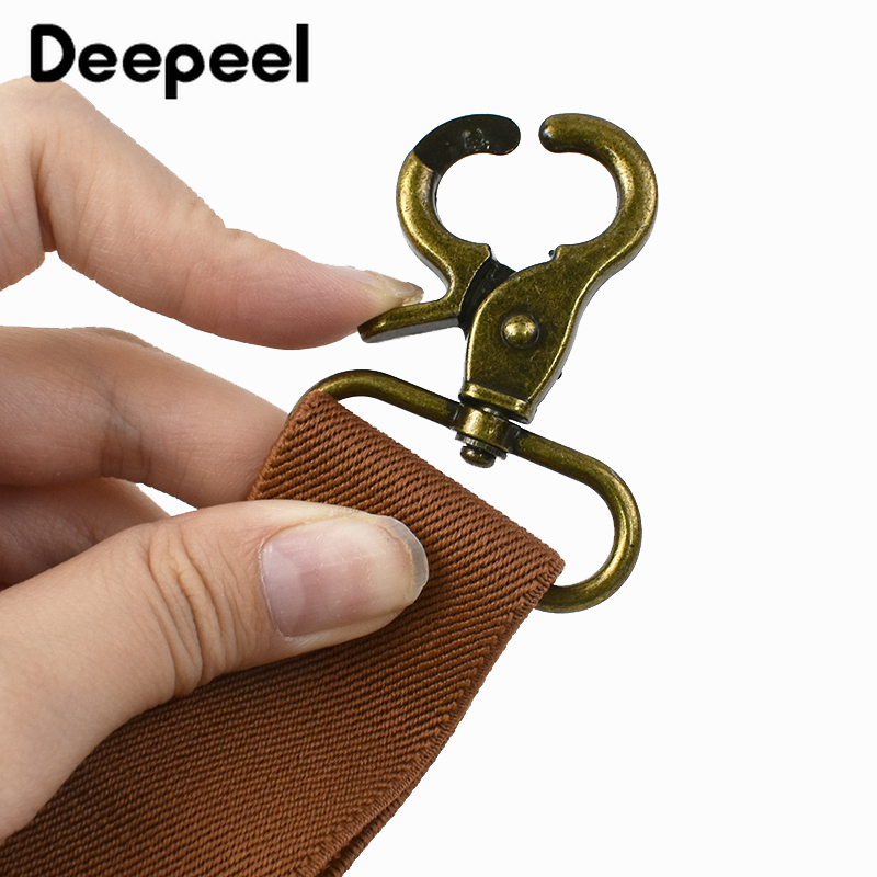 Deepeel 3.5*120cm Men's Adult Suspender X-Type Braces 4 Clips Hook Buckles Adjust Strap Elastic Belt Suspenders for Male Pants