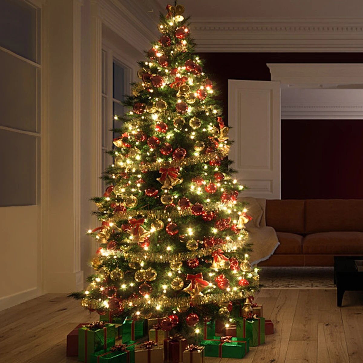 100m 50m 20m LED Luci della stringa Esterna Impermeabile Festone Giardino Decorazioni di nozze Fata di Natale Ghirlanda Filo di rame Luci della stringa