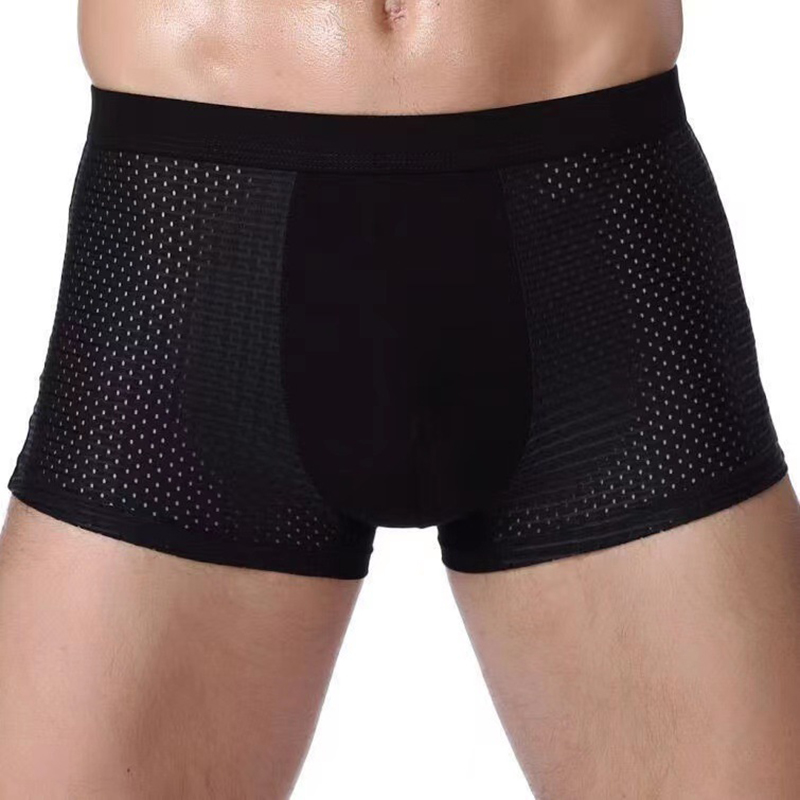 We.Fine 2024 Neue 4 Stücke Antibakterielle Sommer Frühling Unterwäsche männer Bambus Boxershorts Unterwäsche Mikrofaser Elastische Unterhose