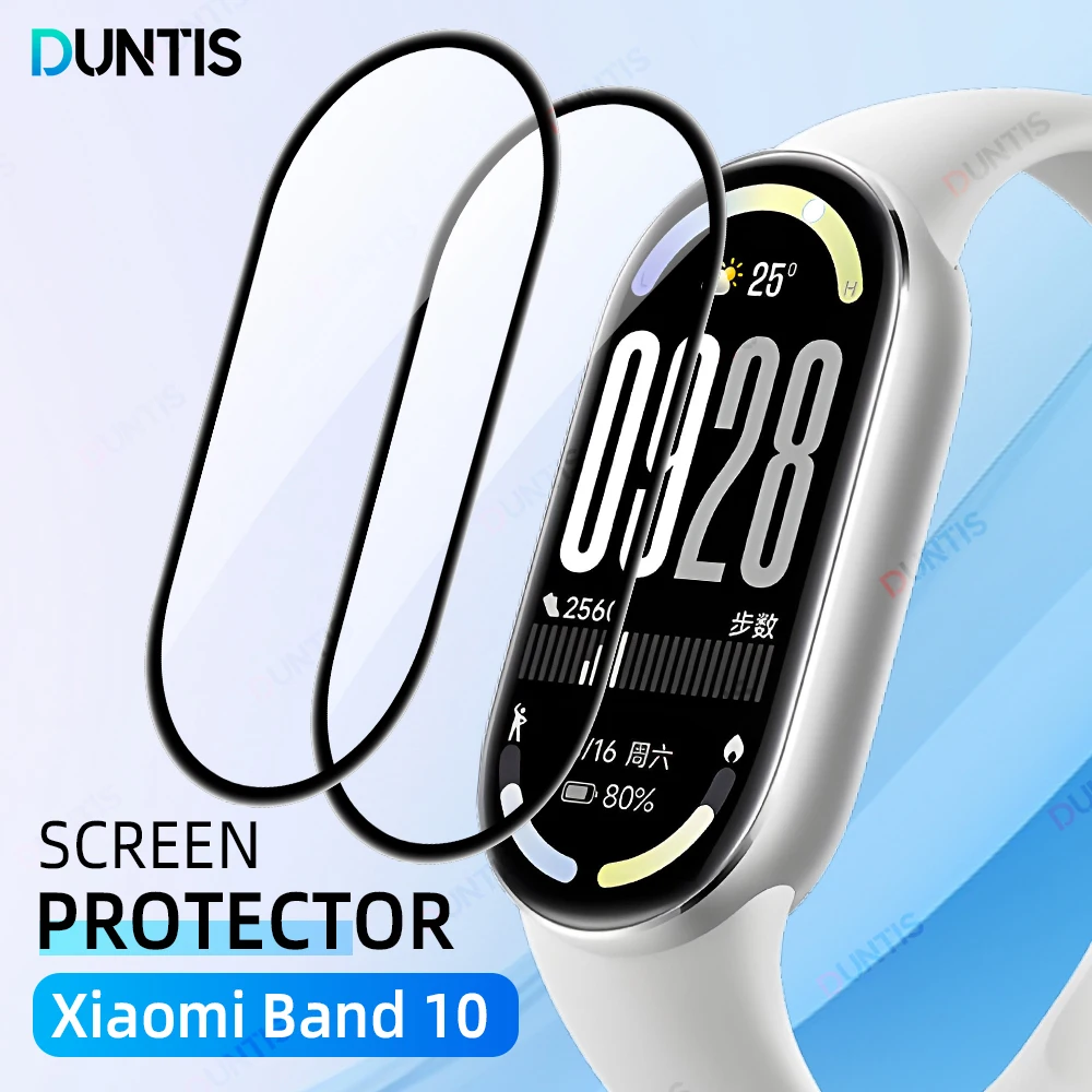 Защитная пленка для экрана Xiaomi Mi Band 10 3D изогнутая защитная пленка с полным покрытием для Mi Band 10 Защитные аксессуары (не стекло)