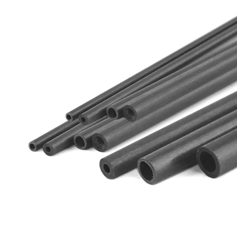 1/5 Stück Kohlefaser-Hohlrohr runder Außendurchmesser 1,8/2/3/4/5/6/7/8/10 mm Länge 200/400 mm für DIY Drachenmodell Flugzeug Quadcopter