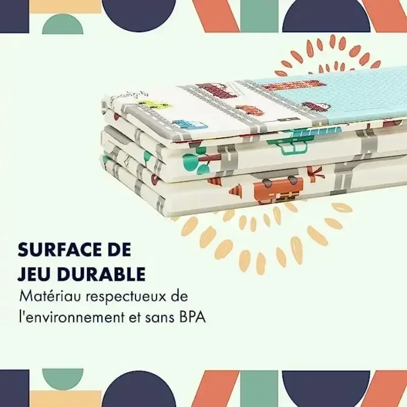 ปลอดสารพิษหนา 1 ซม.EPE เด็กกิจกรรมยิมเด็กคลานเล่นเสื่อพับพรมพรมเด็กเกมสําหรับเด็กความปลอดภัยพรม