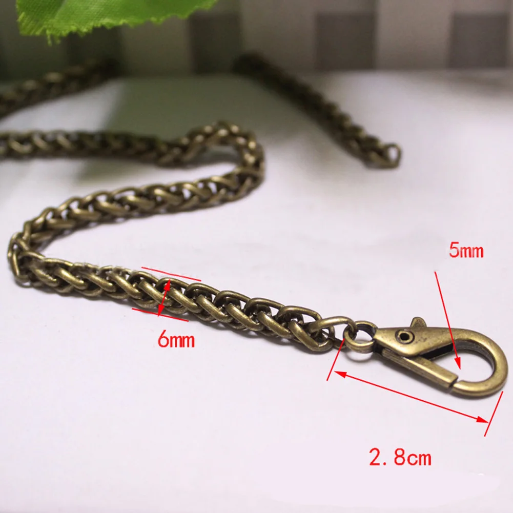 40-120Cm Đèn Lồng Túi Dây Kim Loại Thay Thế Dây Chuyền Túi Xách Đồng Cổ Bạc Vàng Túi Đựng Phụ Kiện Dây Đeo phần Cứng