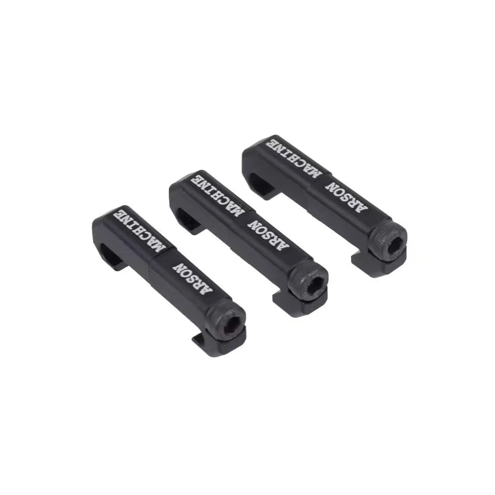 Pressostato tattico per luce Guide per cavi Picatinny in alluminio per torcia e clip per cavi per interruttori a nastro laser (nero)