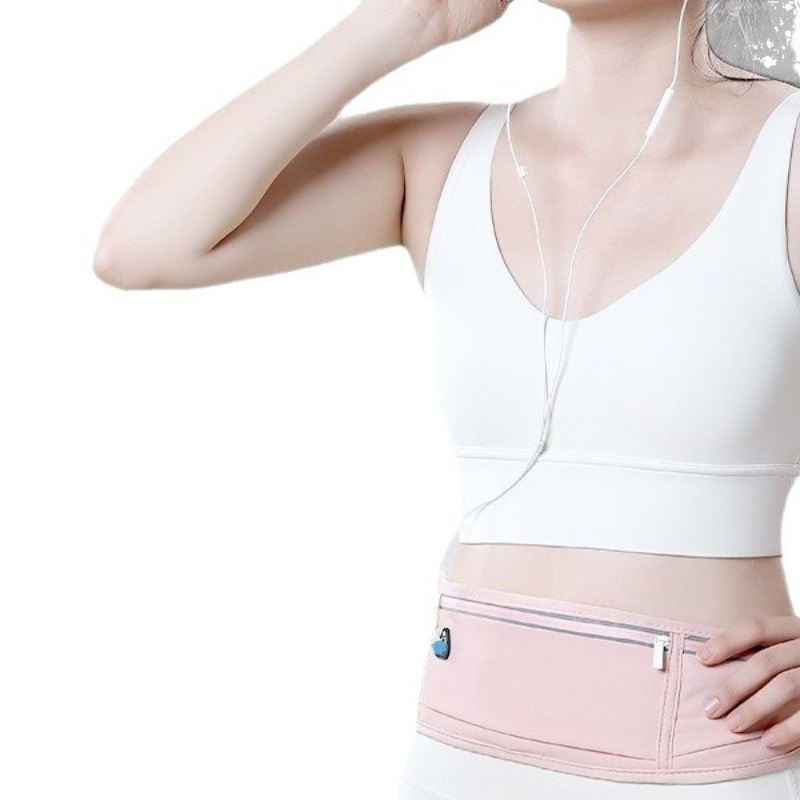 Bolsa de cintura Therunning 2025 não shakewhen segurando um celular. Bolsa de cintura de grande capacidade para escalada, ciclismo e esportes