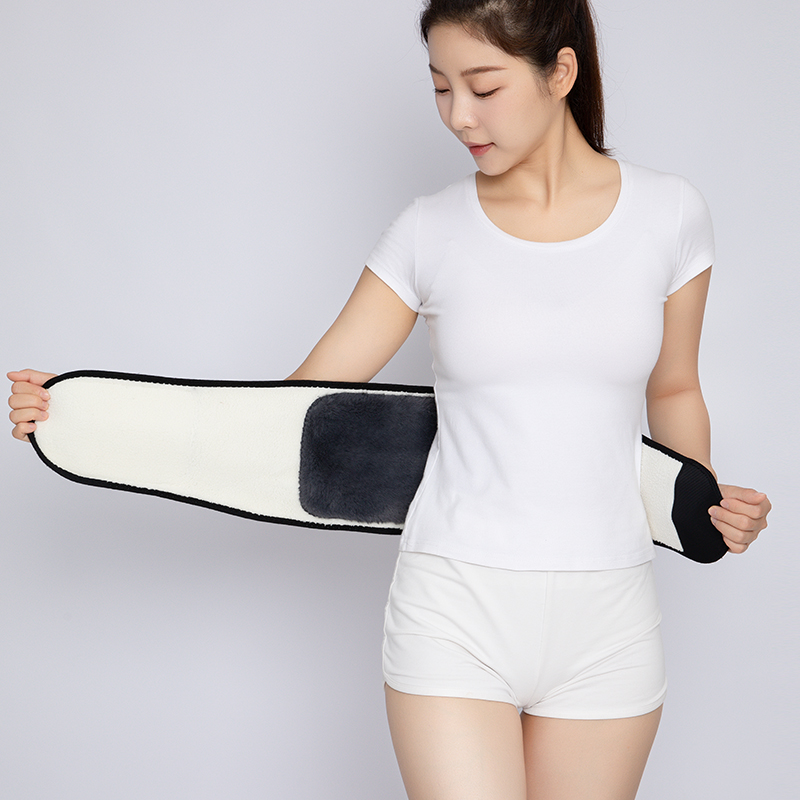 ウエスト保護ウエストバンド、暖かくて厚いラムウール、バックブレース、自己発熱サポート、おなかウォーマー、p3063088