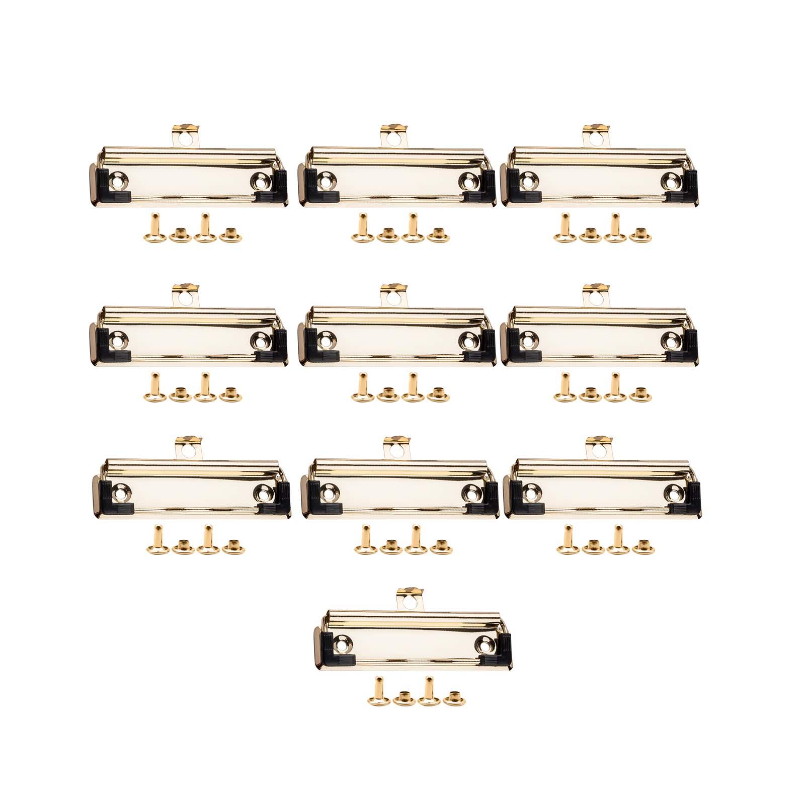 Profile Clipboard Clips, Clipboard Clamps, Metal Hanging Hole, Stationery Plate Clips, Document File Board Clips