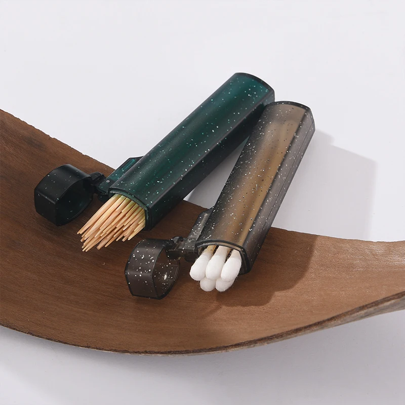 1 шт., прозрачная мини-коробка для хранения, простая классификация пластика для мелких предметов, коробка для отделки, портативная коробка для зубочисток, ватных тампонов