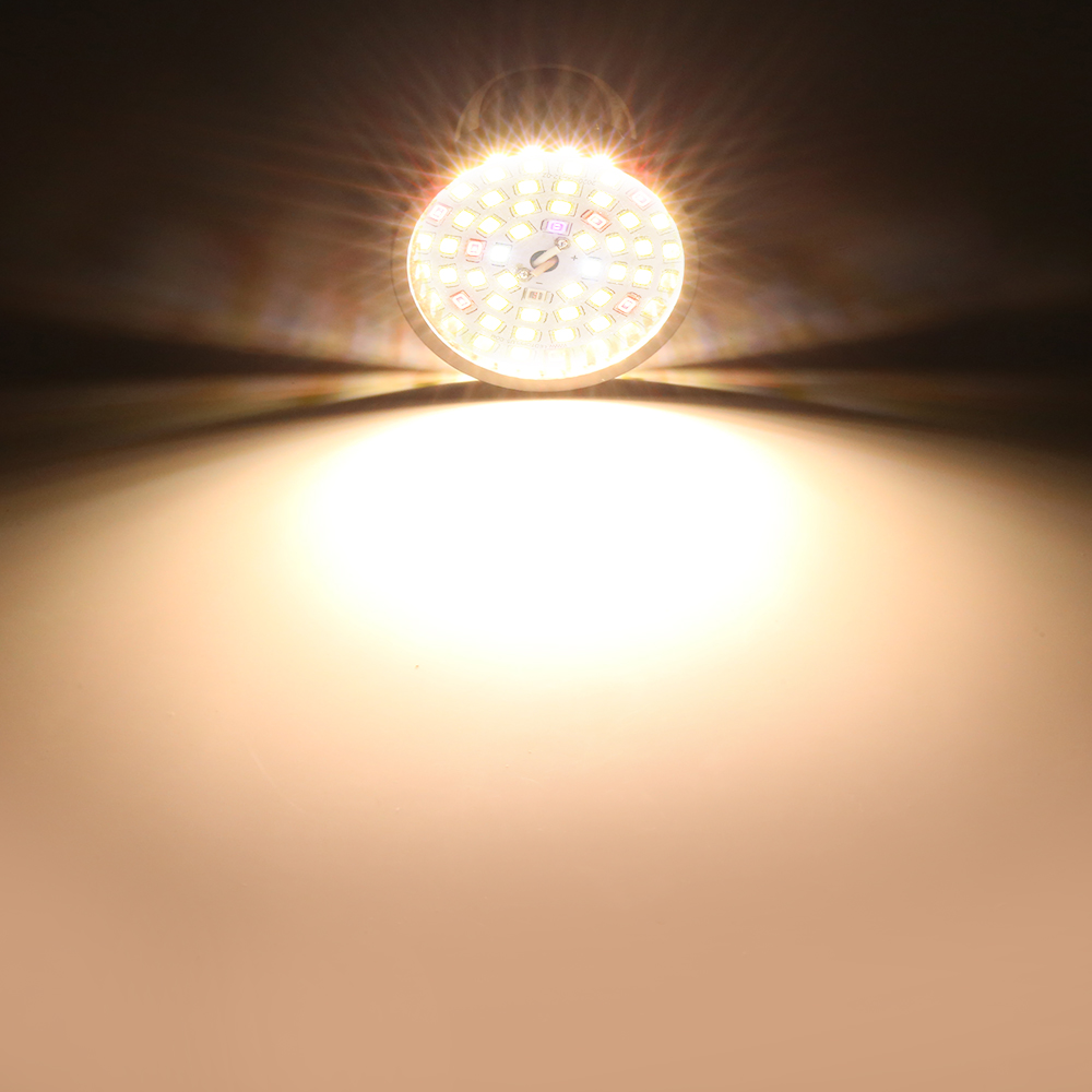 40 ワット E27 フルスペクトルウォームホワイト Led 成長ライトブラックシェル小型植物電球プラスチックカバー付き