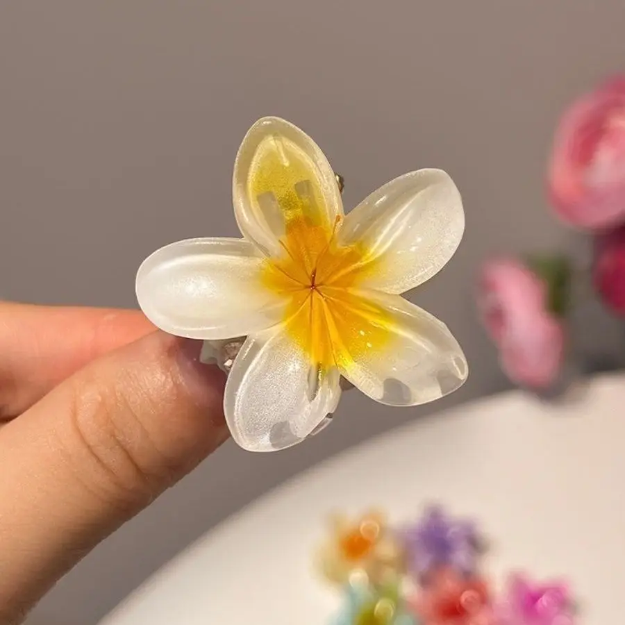 6 pezzi fermagli per capelli sfumati nuovo fiore artigli per capelli taglia piccola moda copricapo forcina granchio barrette accessori per capelli per le donne