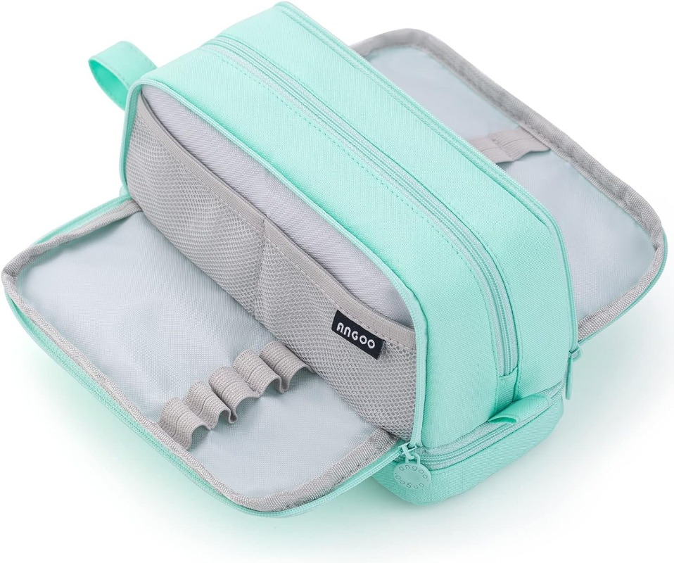 Estuche para lápices Kawaii de gran capacidad, estuche para lápices estético, bolso escolar, suministros de regalo, organizador de papelería, estuche para lápices bonito