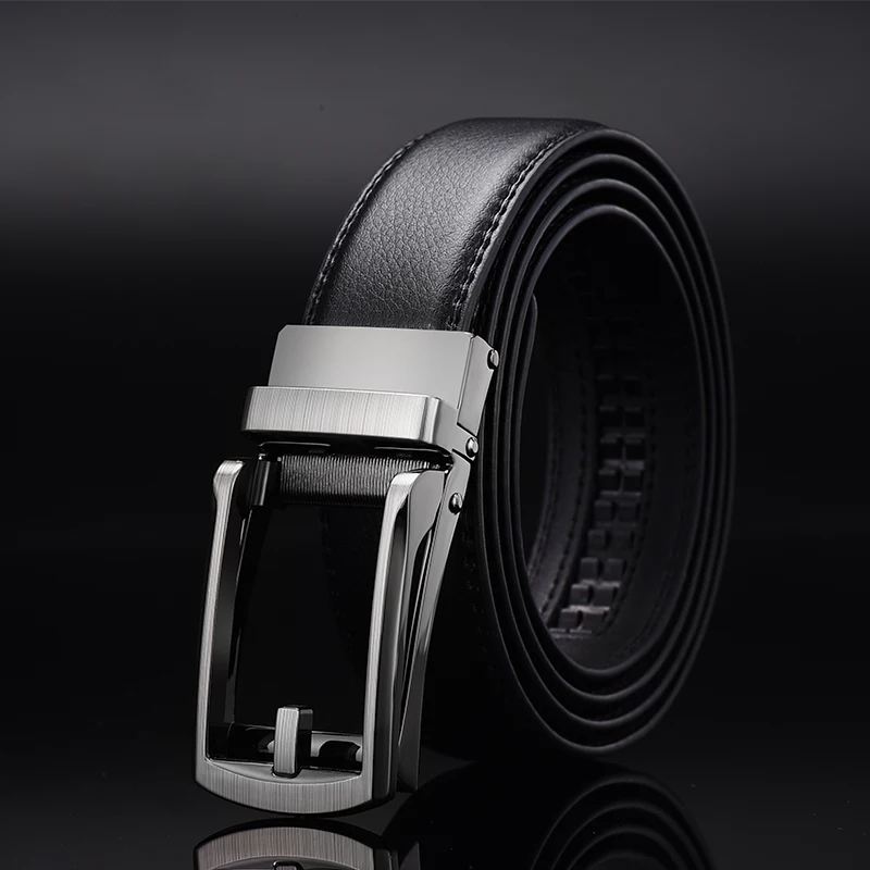 Männer Gürtel Top qualität kuh echtes leder herren gürtel rindsleder strap für männliche automatische schnalle gürtel für männer legierung schnalle gürtel
