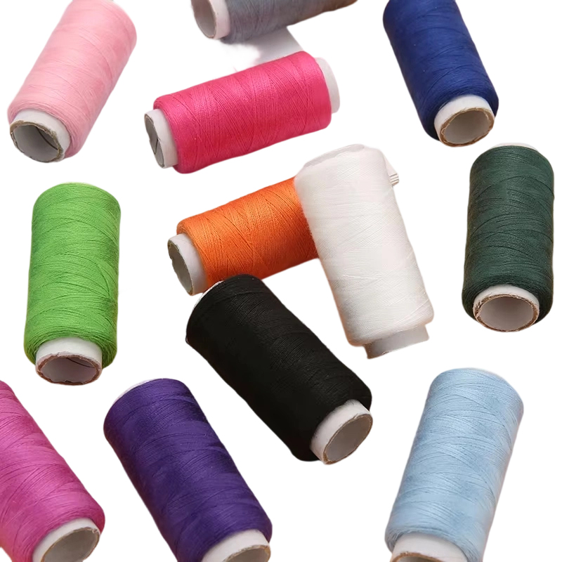 Fils à coudre à broder en Polyester, 10/24 couleurs, Patch artisanal de couture à la main, fournitures de couture au volant