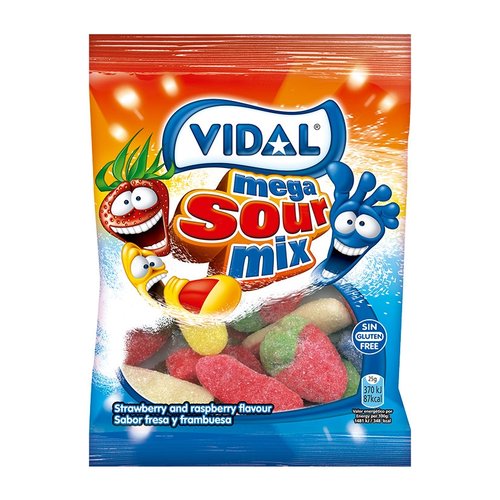 Vidal Lote de 32 Sacos de aproximadamente 100gr Cada. Sugar mega sortimento, brilho, ácido mega sortimento, sortimento de vários modelos