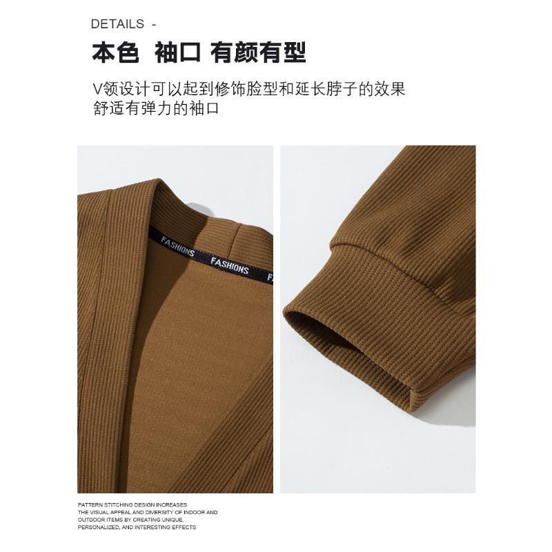 PLUS ขนาดเสื้อกันหนาวผู้ชายถักเสื้อ 9XL 8XL 50-190 กก.ฤดูใบไม้ร่วงฤดูหนาวสีทึบเสื้อแขนยาวขนาดใหญ่เสื้อผ้า