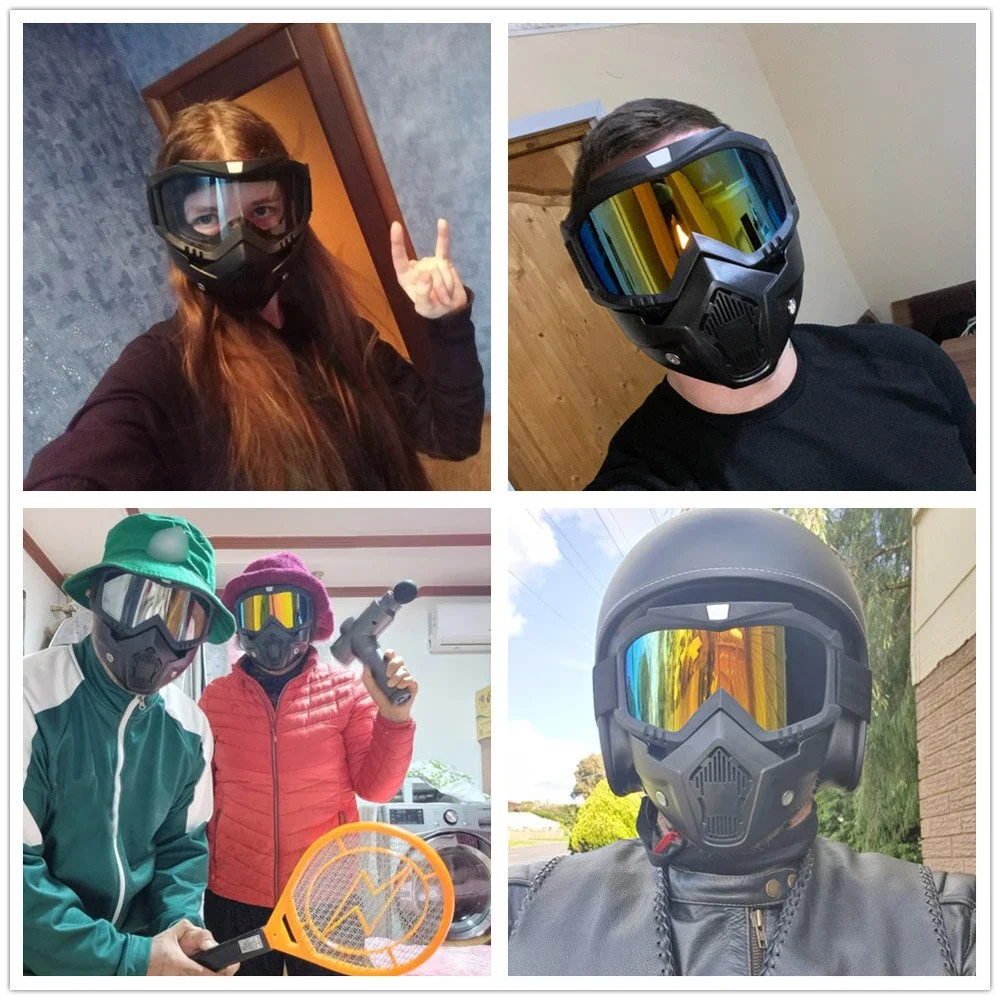 Produttori BSDDP che vendono occhiali retrò con maschera Harley per occhiali da moto fuoristrada Occhiali da equitazione per esterni